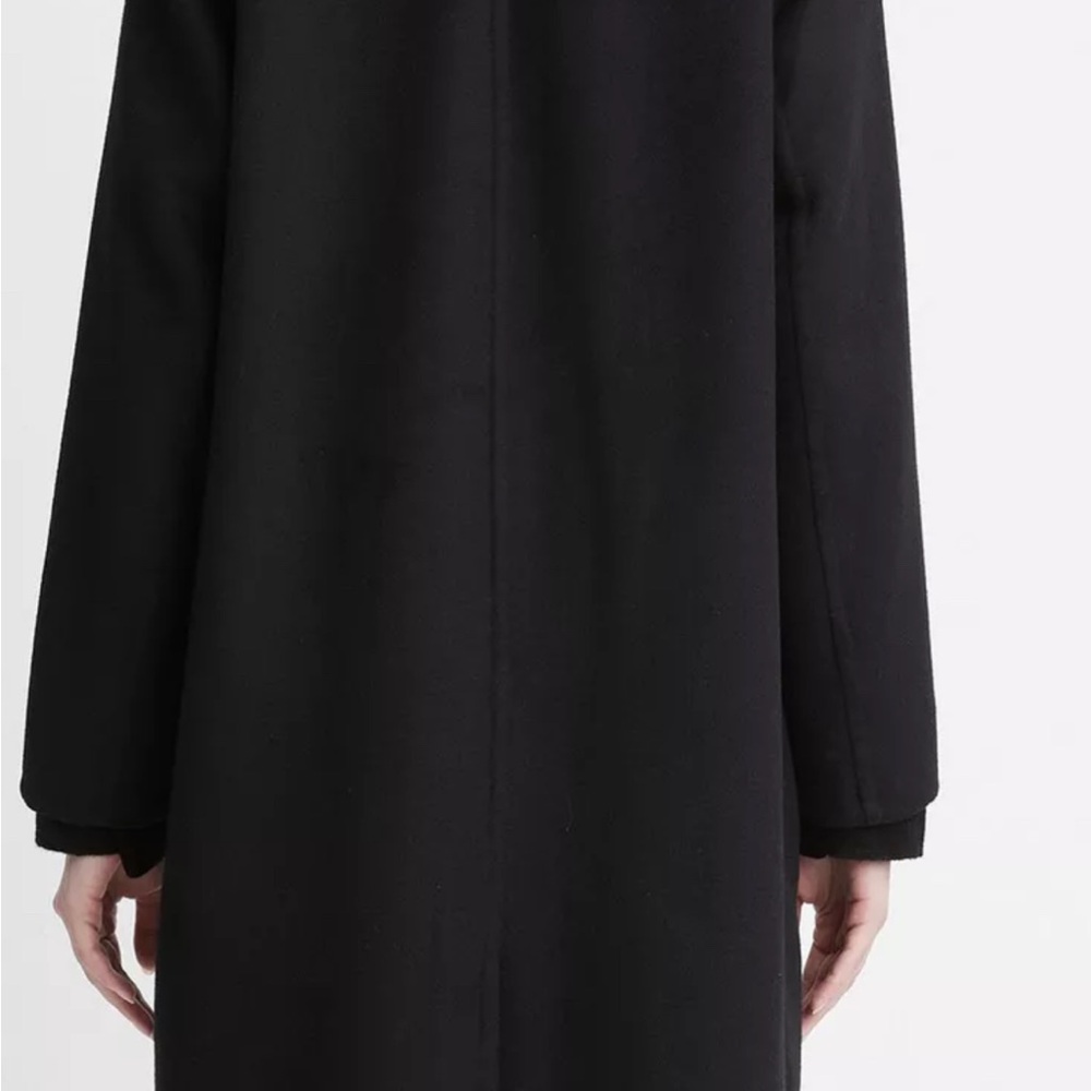 Vince Black Trench Coat - Picture 4 of 9